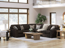 Load image into Gallery viewer, Ashley 981 3PC L Shape Sectional (Black & Chocolate)