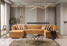 Load image into Gallery viewer, Lauren Velvet Double Chaise 136" Sectional (6 Colors)