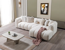 Load image into Gallery viewer, Lis Boucle RAF 115" Sectional (Ivory & Sand)
