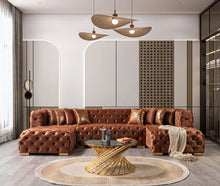 Load image into Gallery viewer, Neva Velvet Double Chaise 138" Sectional (5 Colors)