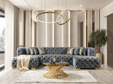 Load image into Gallery viewer, Neva Velvet Double Chaise 138" Sectional (5 Colors)