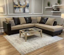 Load image into Gallery viewer, S301 Sectional (Brown, Mocha & Black)