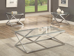 CHASE GLASS 3PK COFFEE TABLE SET
