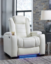 Load image into Gallery viewer, ASHLEY PARTY TIME WHITE POWER 3PC RECLINING SOFA SET