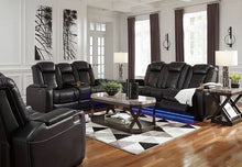 Load image into Gallery viewer, ASHLEY PARTY TIME MIDNIGHT 3PC POWER RECLINING SOFA SET
