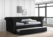 Load image into Gallery viewer, OAKMONT TUFTED NAILHEAD DAYBED WITH TRUNDLE IN 2 COLORS
