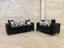Load image into Gallery viewer, 110 2PC SOFA &amp; LOVESEAT W/ PILLOWS (8 COLORS)
