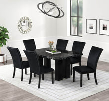 Load image into Gallery viewer, MOUHIDIN FAUX MARBLETOP MODERN 7PC DINING SET (3 COLORS)
