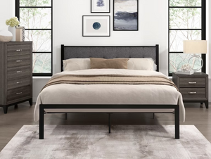 MARSHALL FAUX WOOD QUEEN PLATFORM BED