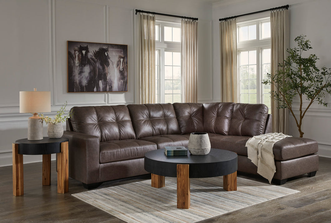 Ashley 170 Sectional (Brown & Black)
