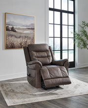 Load image into Gallery viewer, Ashley 1800412 Umber Power Lift Recliner w/ Heat/Massage
