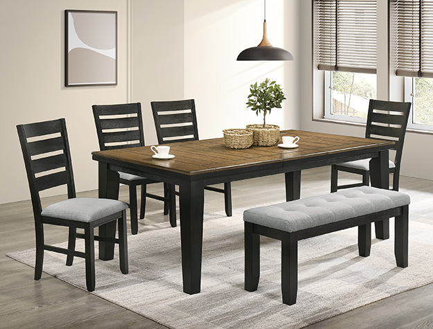 BARDSTOWN WHEAT CHARCOAL DINING 5PC SET