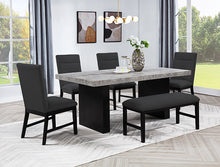 Load image into Gallery viewer, 2225BK-6P SEBASTIAN DINING SET BLACK
