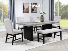 Load image into Gallery viewer, 2225BK-6P SEBASTIAN DINING SET BLACK
