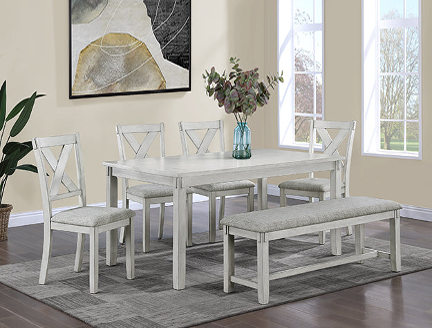 CLARA DRIFTWOOD 5PC DINING SET