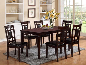 PAIGE 7PC DINING SET IN MAHOGANY