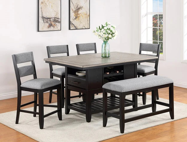FREY COUNTER HEIGHT 5PC DINING TABLE SET