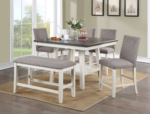 MANNING COUNTER HEIGHT 5PC DINING SET (2 COLORS)