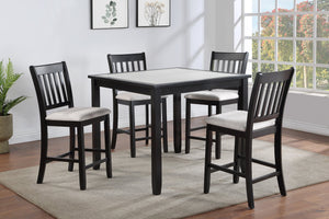 SALVADOR COUNTER HEIGHT 5PC DINING TABLE SET