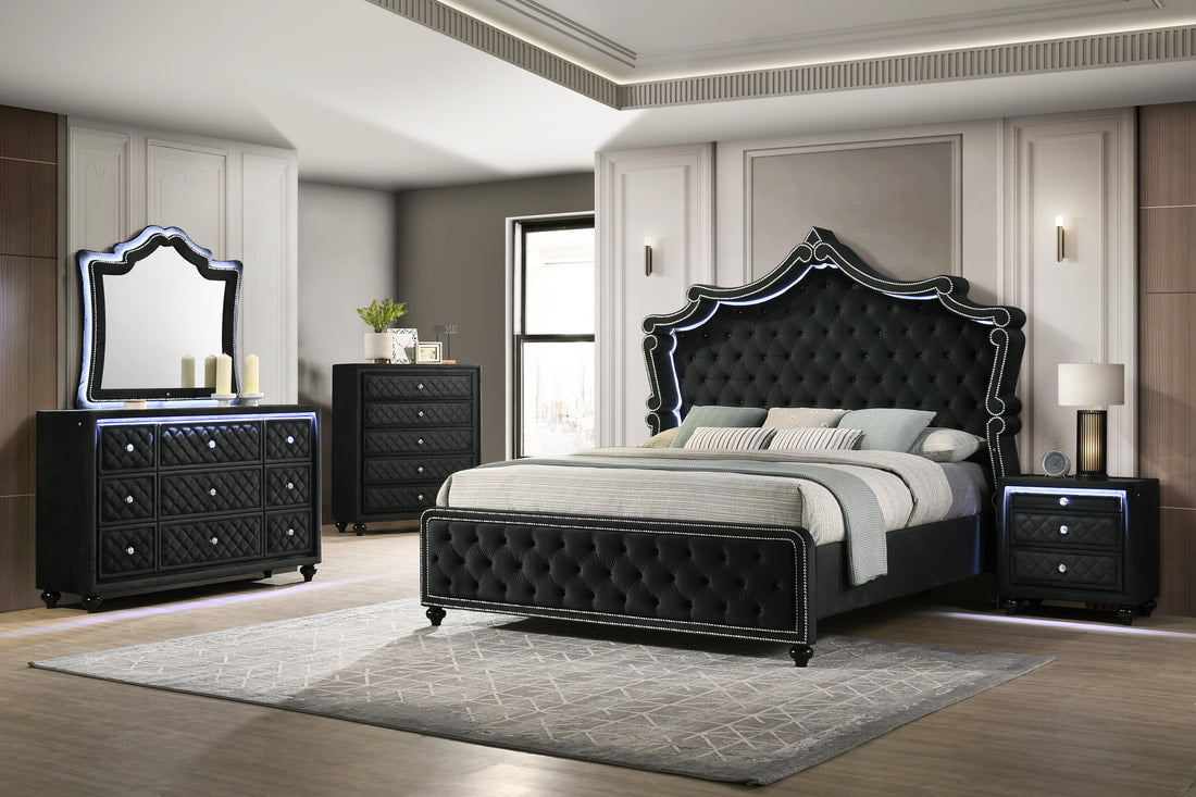 Kingdom Black 6PC Bedroom Set – Mattress Shack