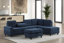 Load image into Gallery viewer, HEIGHTS SECTIONAL WITH CUP HOLDERS AND STORAGE OTTOMAN (8 Colors)
