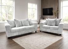 Load image into Gallery viewer, 510 Sofa &amp; Loveseat (Light Grey &amp; Charcoal)
