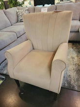 Load image into Gallery viewer, FLOOR MODEL CLEARANCE URIELLE BEIGE FABRIC ACCENT CHAIR
