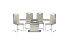 Load image into Gallery viewer, Glissand Grey 5pc Dining Table Set
