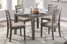 Load image into Gallery viewer, Lovell Grey 5pc Dining Table Set

