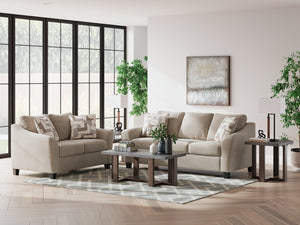 Ashley 598-03 TAUPE 2PC SOFA & LOVESEAT SET