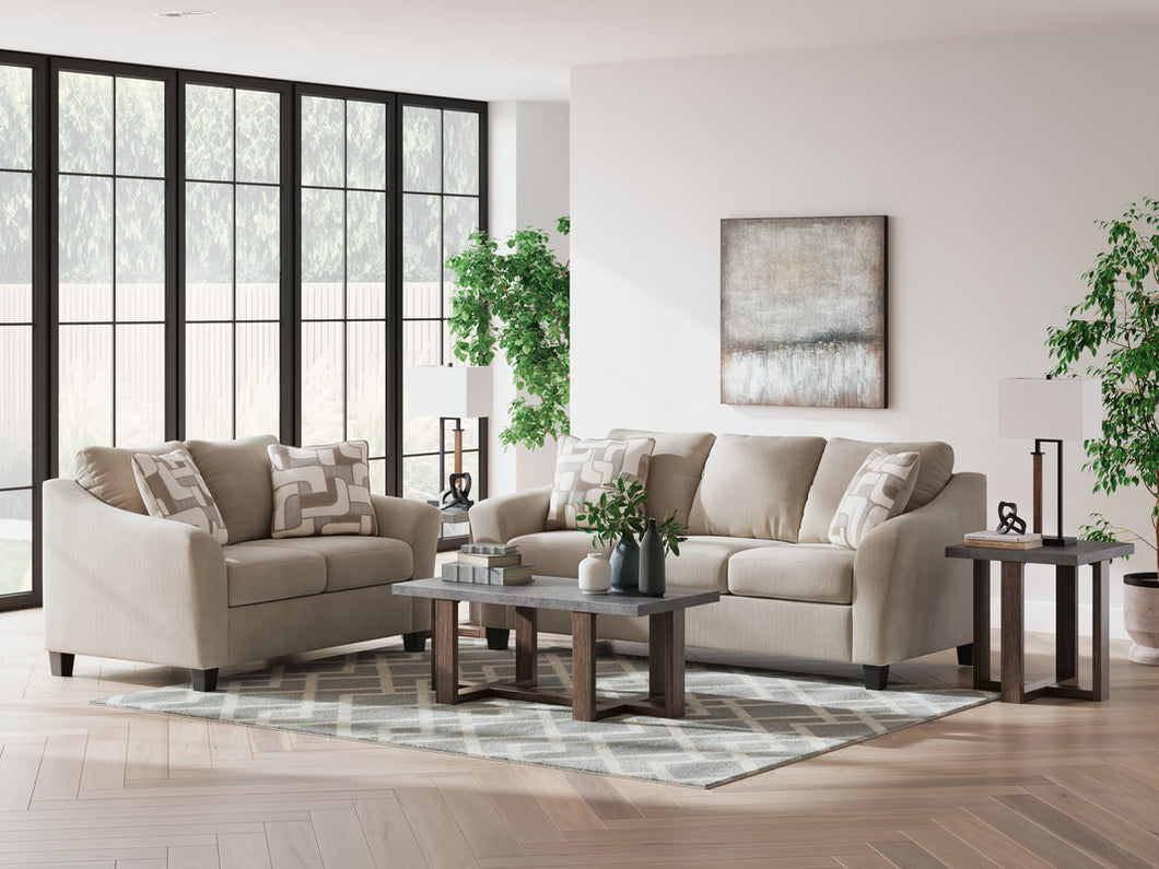 Ashley 598-03 TAUPE 2PC SOFA & LOVESEAT SET