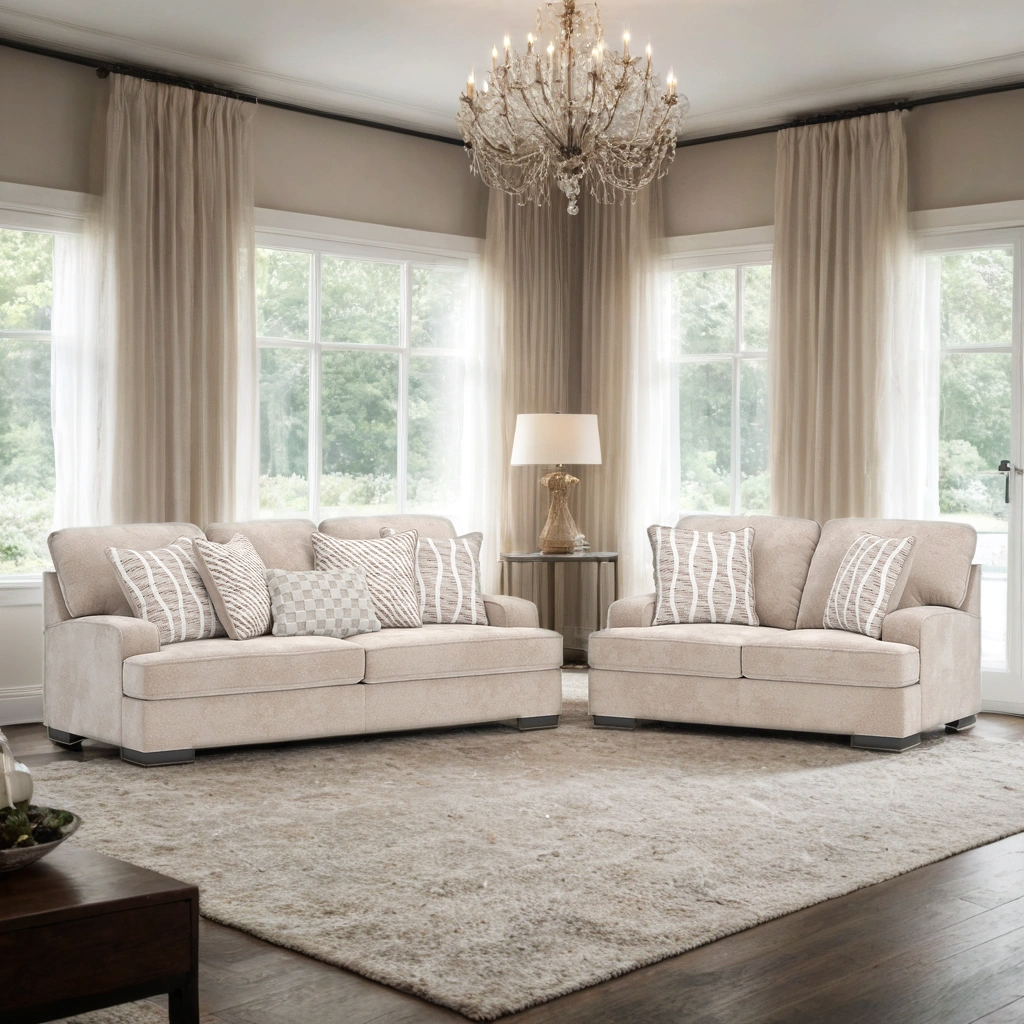Ashley 599-02 - Oversized Sofa & Loveseat