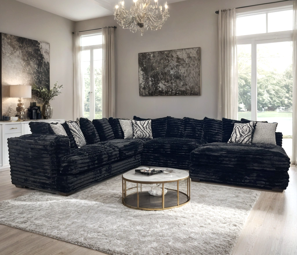 880 Black - Oversized Sectional **NEW ARRIVAL**
