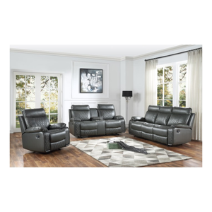 DOLVO RECLINING LEATHER 2PC SOFA & LOVESEAT SET (2 COLORS)