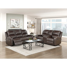 Load image into Gallery viewer, AUSTIN BROWN RECLINING SOFA SET
