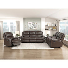 Load image into Gallery viewer, AUSTIN BROWN RECLINING SOFA SET
