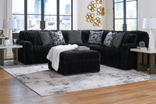 Load image into Gallery viewer, Ashley 981 3PC L Shape Sectional (Black &amp; Chocolate)

