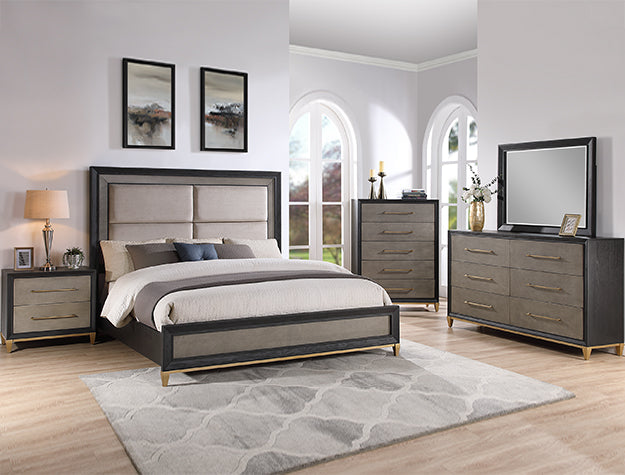 PAYSON BROWN QUEEN 6PC BEDROOM SET