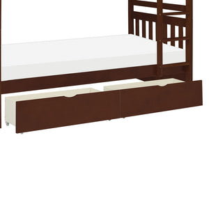 KORY TWIN/TWIN CHERRY BUNK BED