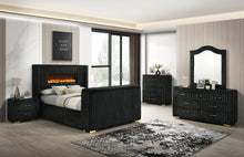 Load image into Gallery viewer, B2040 Henley Black 6pc Bedroom Set
