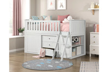 Load image into Gallery viewer, B2013LLDC White Rowe Low Loft Bunk Bed
