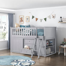Load image into Gallery viewer, B2013LLDC Gray Rowe Low Loft Bunk Bed
