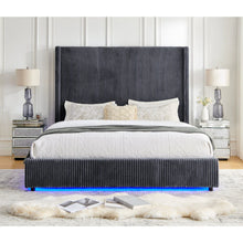 Load image into Gallery viewer, B300 Belinda Grey Bed Frame
