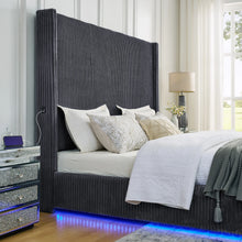 Load image into Gallery viewer, B300 Belinda Grey Bed Frame

