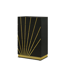 Load image into Gallery viewer, B58 Zenia Black/Gold Bedroom Set
