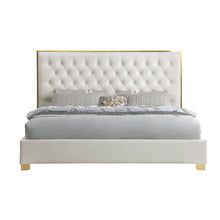 Load image into Gallery viewer, B600 Rose 55"H Cream Bed Frame
