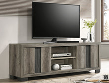 Load image into Gallery viewer, RANGLEY TV STAND - DRIFTWOOD, BLACK &amp; GREY
