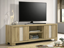 Load image into Gallery viewer, RANGLEY TV STAND - DRIFTWOOD, BLACK &amp; GREY
