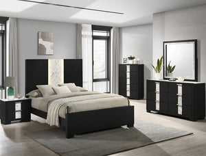 RANGLEY BLACK QUEEN 6PC BEDROOM SET