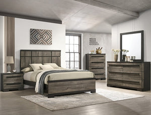 REMINGTON BROWN QUEEN 6PC BEDROOM SET